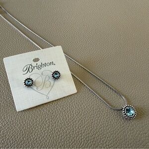 Brighton Silver and Blue Earrings